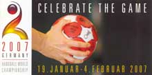 Image-Flyer f�r die Handball WM 2007 in Deutschland, Repro: Ute Glaser