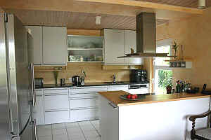 Hellgraue Fronten mit dunkler Granitarbeitsplatte, Foto/Copyright: Ute Glaser